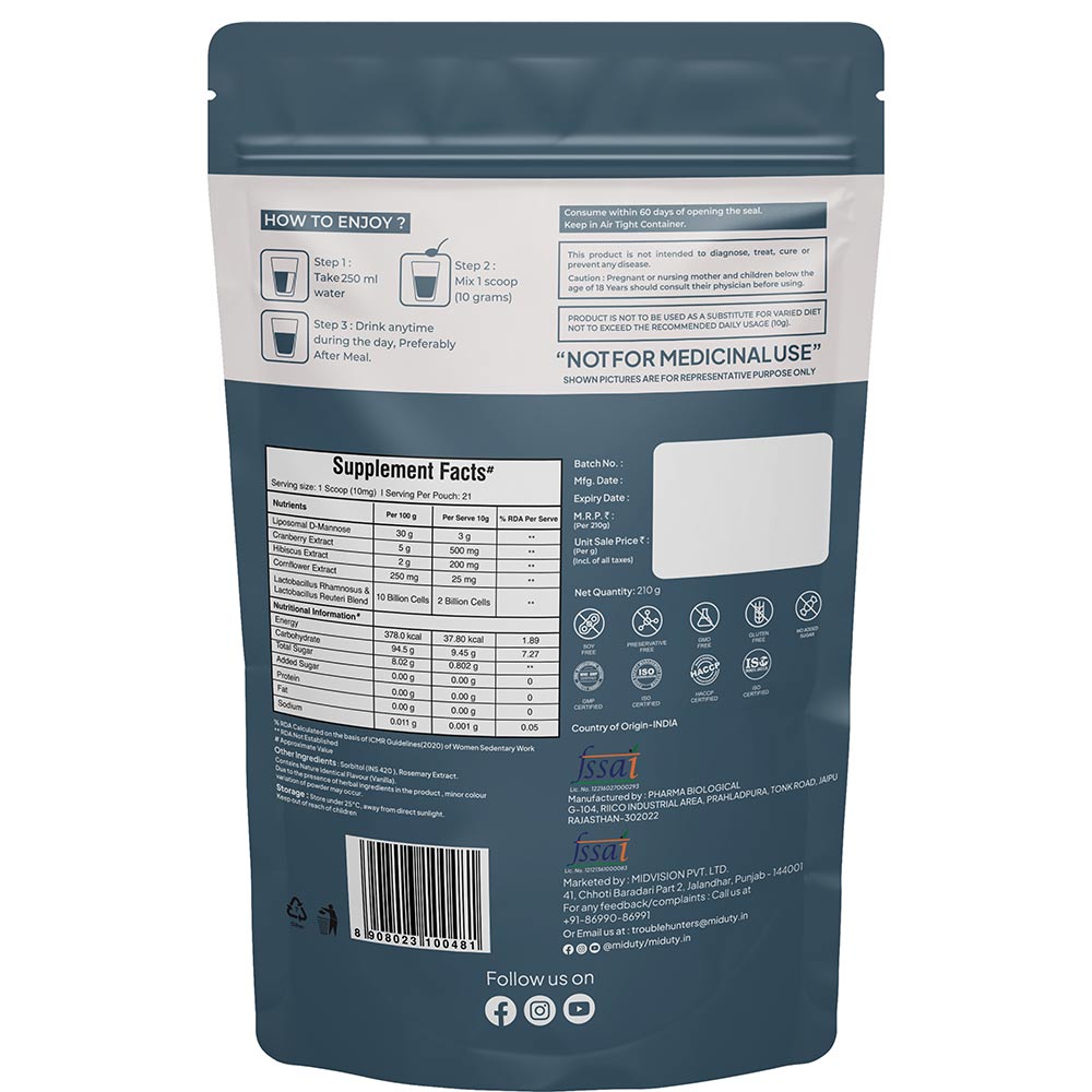 7 - Miduty UTI Relief,  210 g 