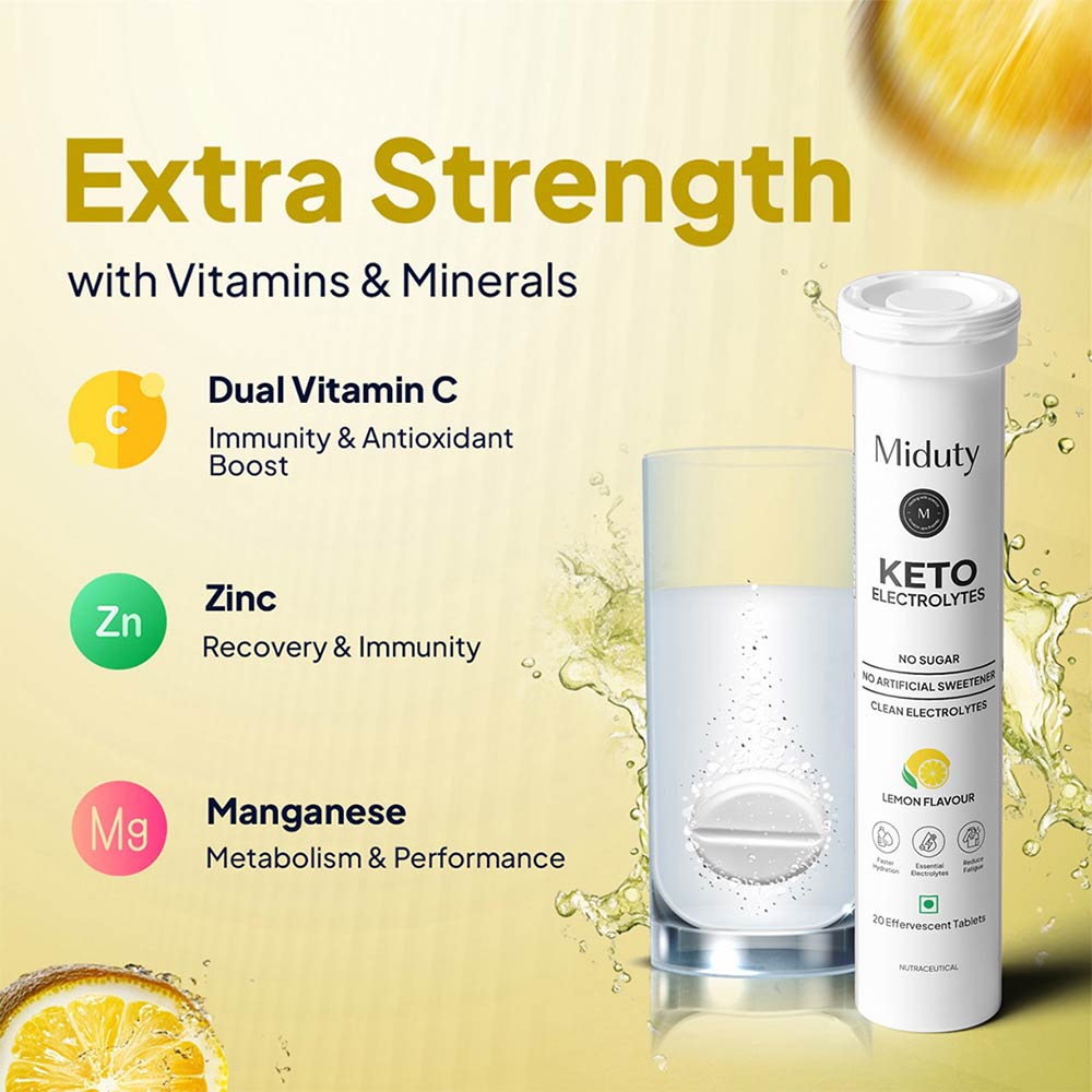 7 - Miduty Keto Electrolytes,  20 tablet(s)  Lemon 