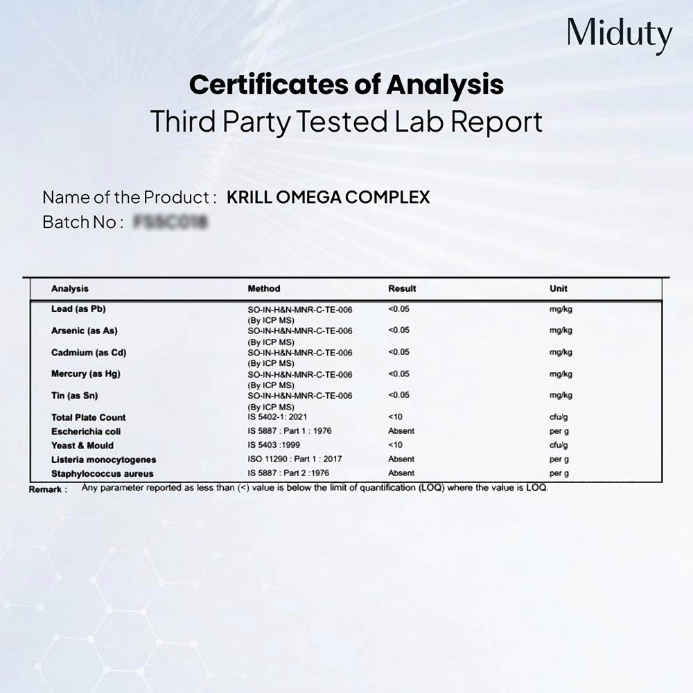 5 - Miduty Krill Omega Complex,  60 softgels 