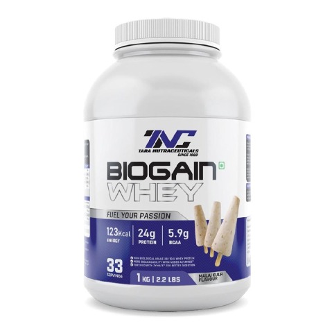 1 - Tara Nutraceuticals Biogain Whey,  2.2 lb  Malai Kulfi 
