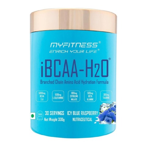 1 - Myfitness iBCAA-H2O,  0.66 lb  30 Servings  Icy Blue Raspberry 