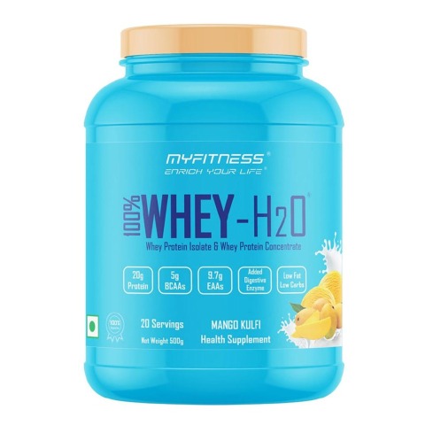 1 - Myfitness 100% WHEY-H2O Protein Isolate,  1.1 lb  Mango Kulfi 