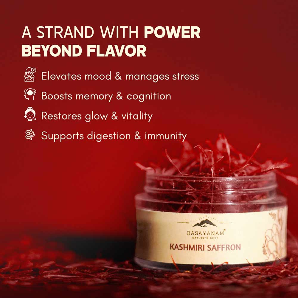 7 - Rasayanam Kashmiri Saffron Mongra,  Natural  1 g 