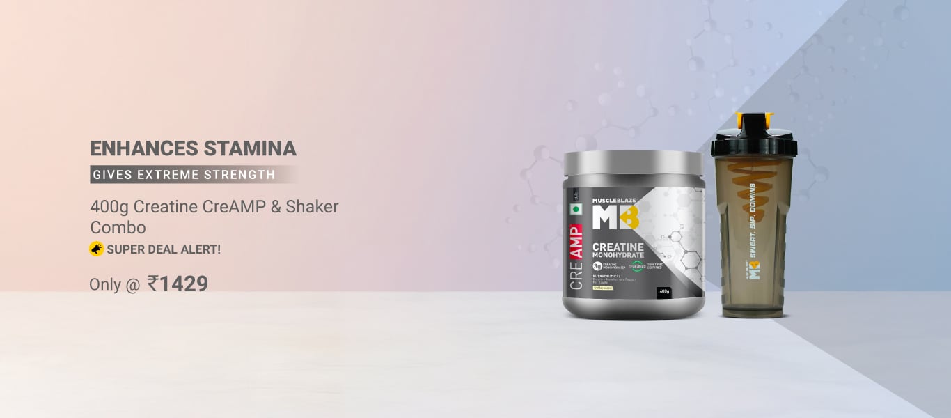 Super Deal: Creatine Monohydrate CreAMP 400g & Shaker Combo - Only @ 1429