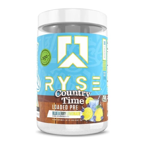 1 - Ryse Loaded Pre,  0.97 lb  Country Time Blueberry Lemonade 