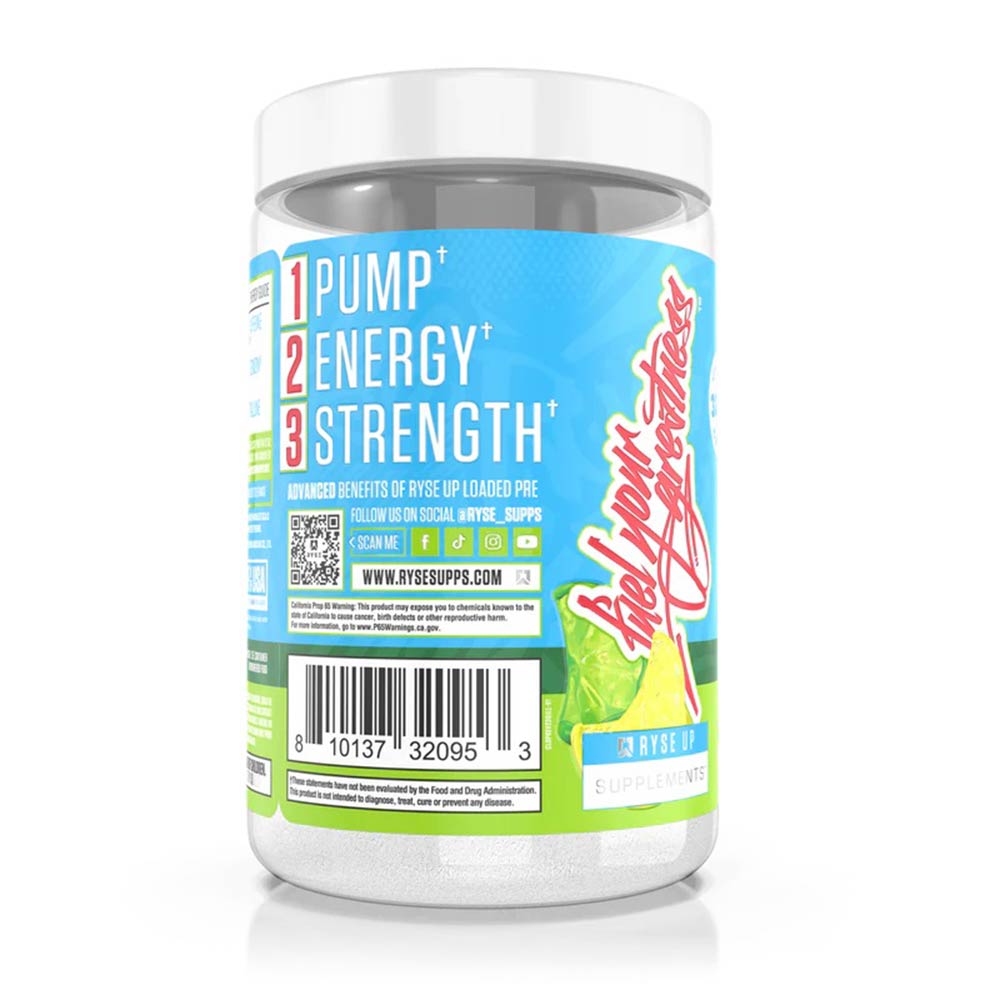 1 - Ryse Loaded Pre,  0.859 lb  Jell-O Lemon Lime 