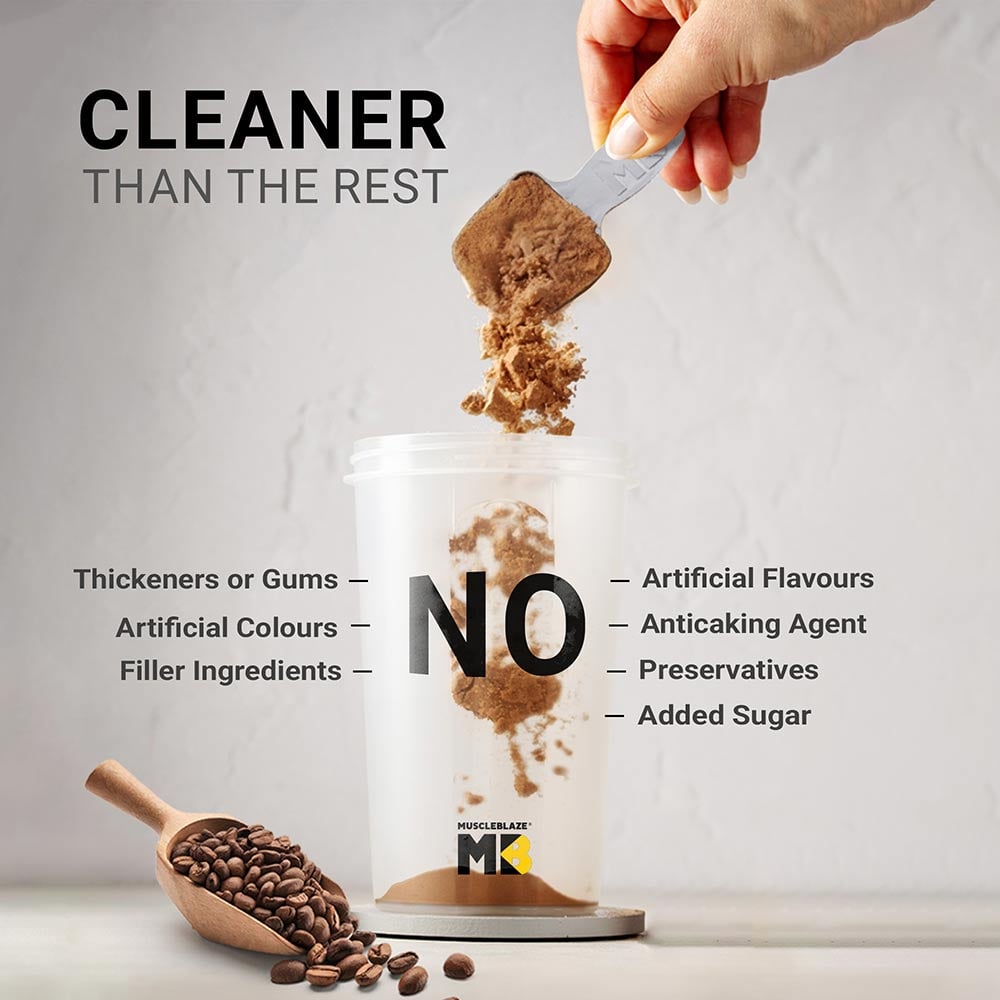 6 - MuscleBlaze Biozyme Performance Whey,  2.2 lb  Blue Tokai Coffee