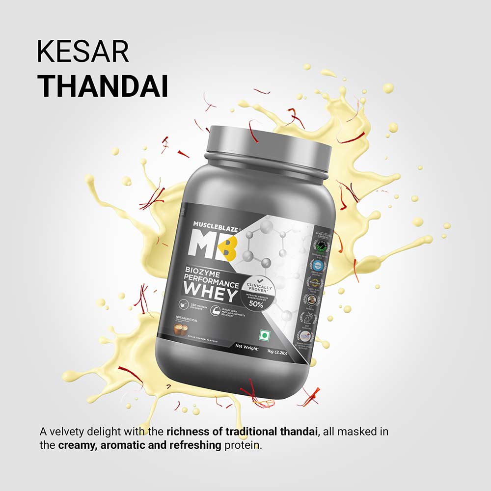 Biozyme Performance Whey 1 kg • Kesar Thandai