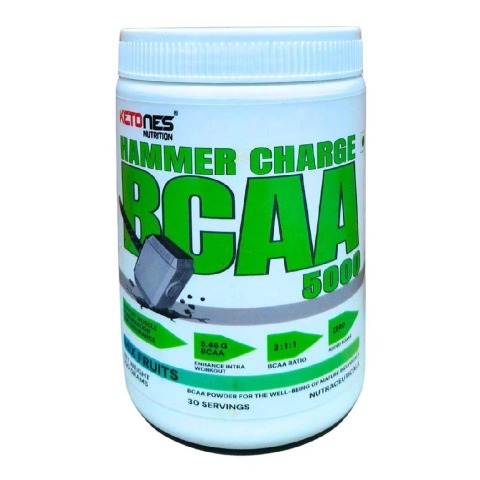 1 - Ketones Hammer Charge BCAA 5000, 0.66 lb 30 Servings Mix Fruits