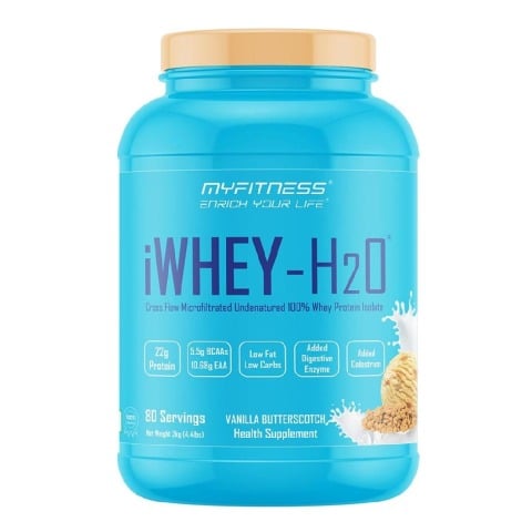 1 - Myfitness iWHEY- H2O,  4.4 lb  Vanilla Butterscotch 