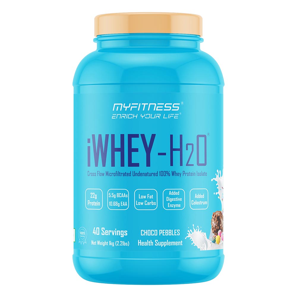 1 - Myfitness iWHEY- H2O,  2.2 lb  Choco Pebbles 