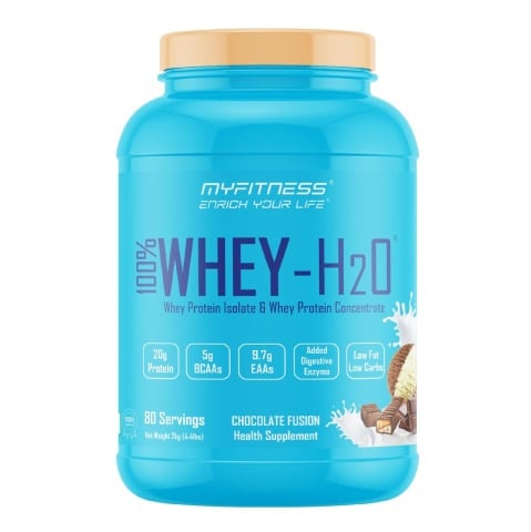 1 - Myfitness 100% WHEY-H2O Protein Isolate, 4.4 lb Chocolate Fusion