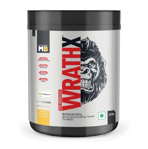 1 - MuscleBlaze Pre Workout WrathX OP,  0.75 lb  Mango Mayhem 