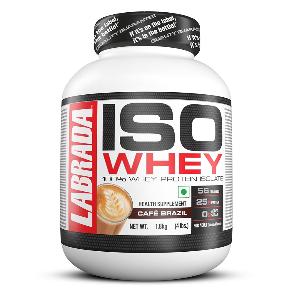 1 - Labrada ISO Whey,  4.4 lb  Cafe Brazil 