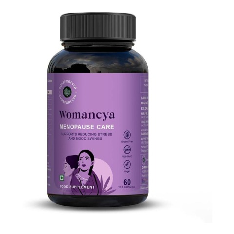 1 - CUREFOREVER Womaneya Menopause Care,  60 veggie capsule(s)  Unflavoured 