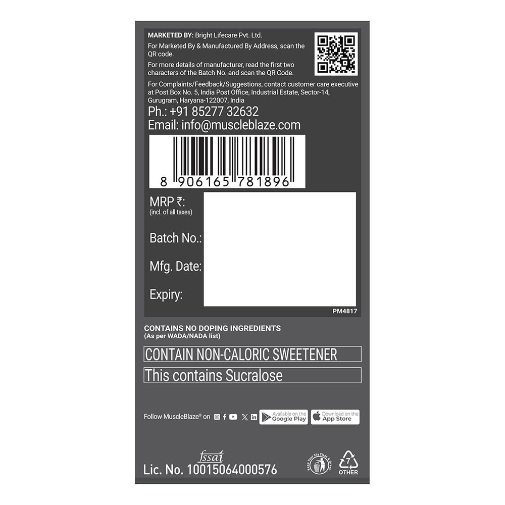 11 - MuscleBlaze Biozyme Performance Whey,  2.2 lb  French Vanilla Creme