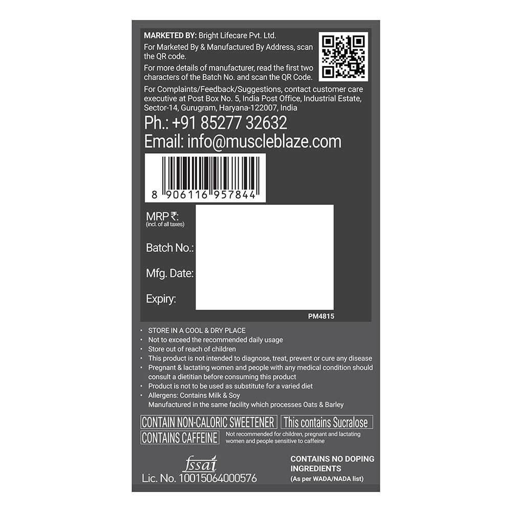 11 - MuscleBlaze Biozyme Performance Whey, 4.4 lb Blue Tokai Coffee