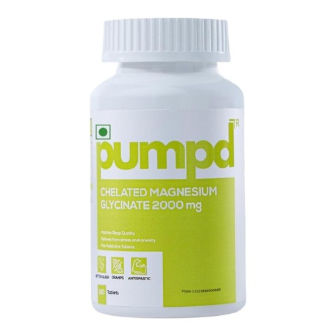 1 - Pumpd Chelated Magnesium Glycinate 2000mg,  Unflavoured  120 tablet(s) 