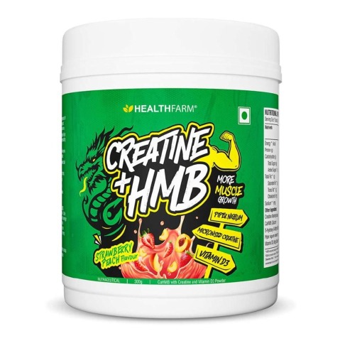 3 - Healthfarm Creatine + HMB,  Strawberry Peach  0.66 lb 