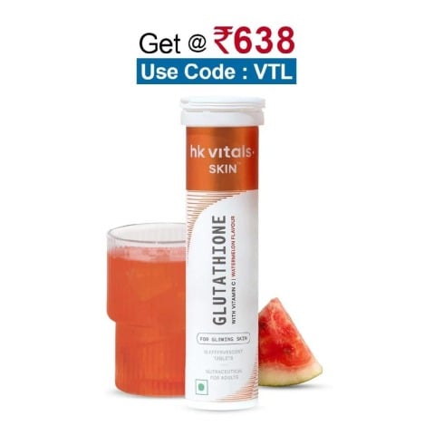 HealthKart HK Vitals Glutathione Effervescent, Watermelon 15 tablet(s)