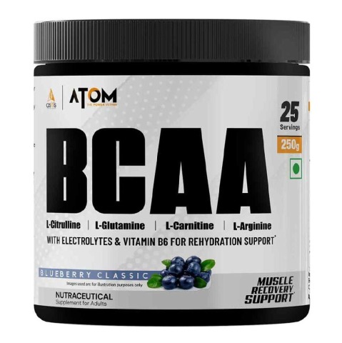 1 - AS-IT-IS Nutrition ATOM BCAA,  0.55 lb  25 Servings  Blueberry Classic 