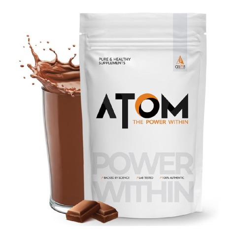 1 - AS-IT-IS Nutrition ATOM 100% Whey Protein Isolate Ultra-Pure,  2.2 lb  Double Rich Chocolate 