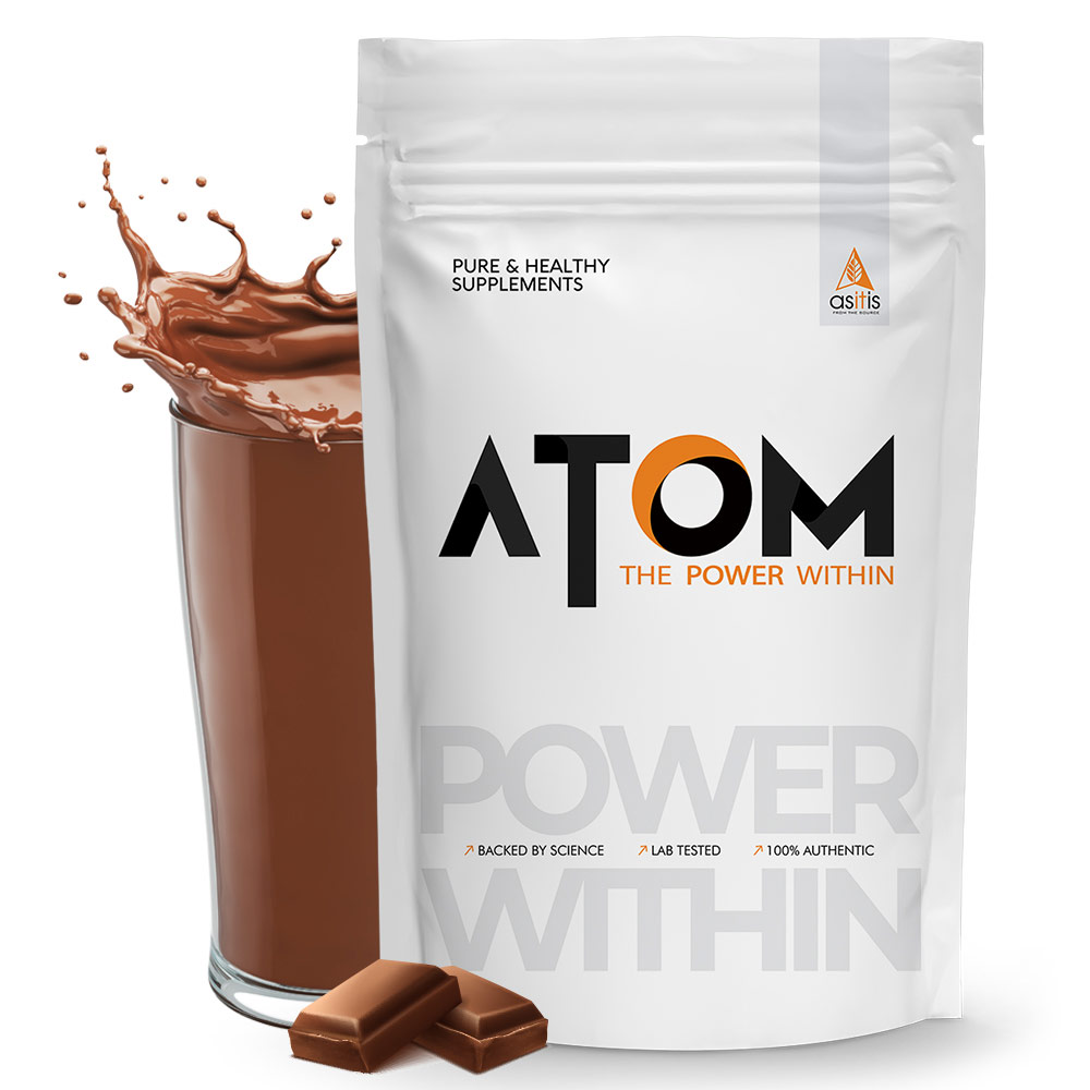 1 - AS-IT-IS Nutrition ATOM 100% Whey Protein Isolate Ultra-Pure,  2.2 lb  Double Rich Chocolate 