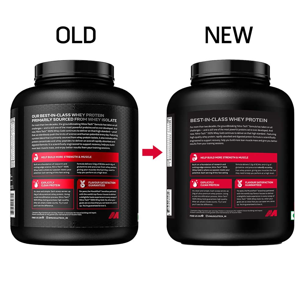 3 - MuscleTech Nitrotech 100% Whey Gold,  3.99 lb  Double Rich Chocolate - India 