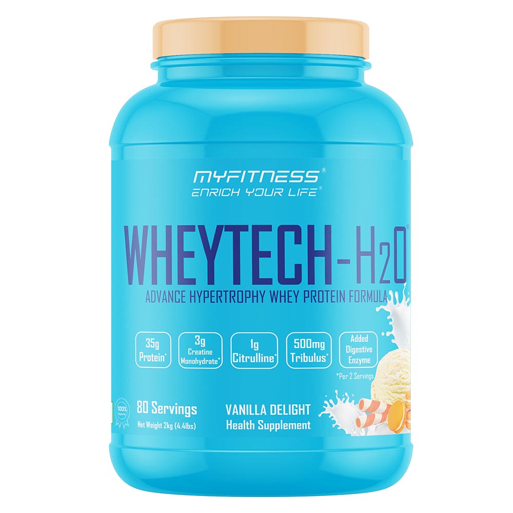 1 - Myfitness Wheytech-H2O,  4.4 lb  Vanilla Delight 