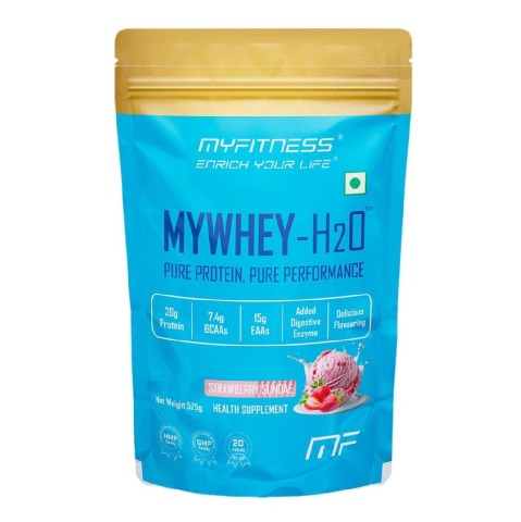 1 - Myfitness MYWHEY-H2O,  1.16 lb  Strawberry Sundae 