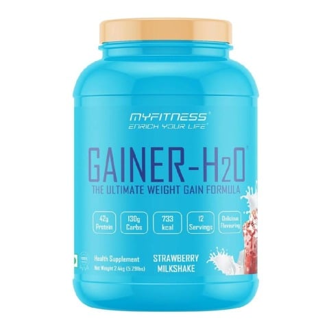 1 - Myfitness Gainer-H2O,  5.29 lb  Strawberry Milkshake 