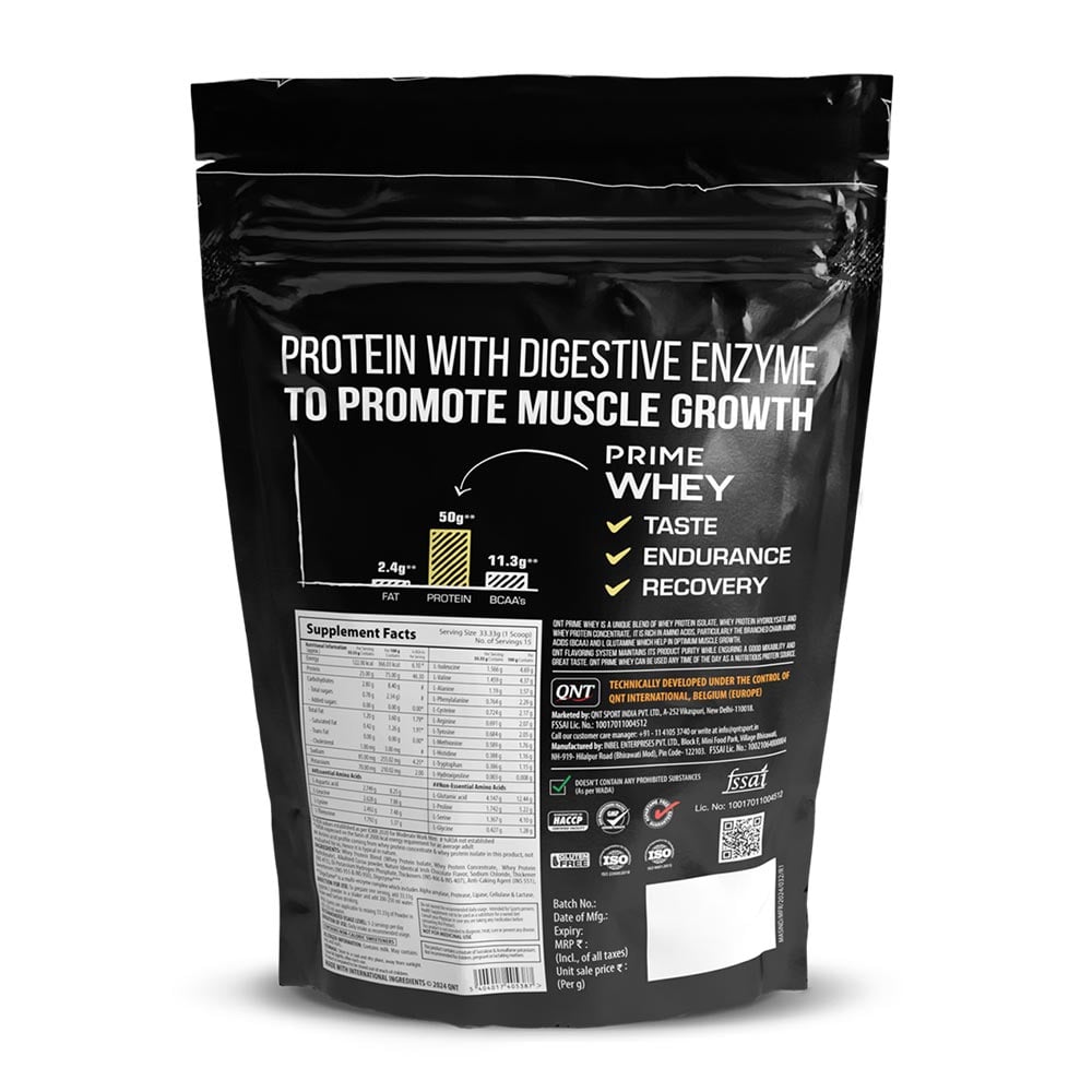 2 - QNT Prime Whey,  1.1 lb  Irish Chocolate 