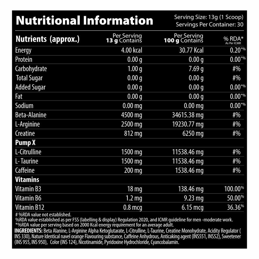3 - QNT Hydra Vol Pre Workout Formula,  0.88 lb  Navel Orange 
