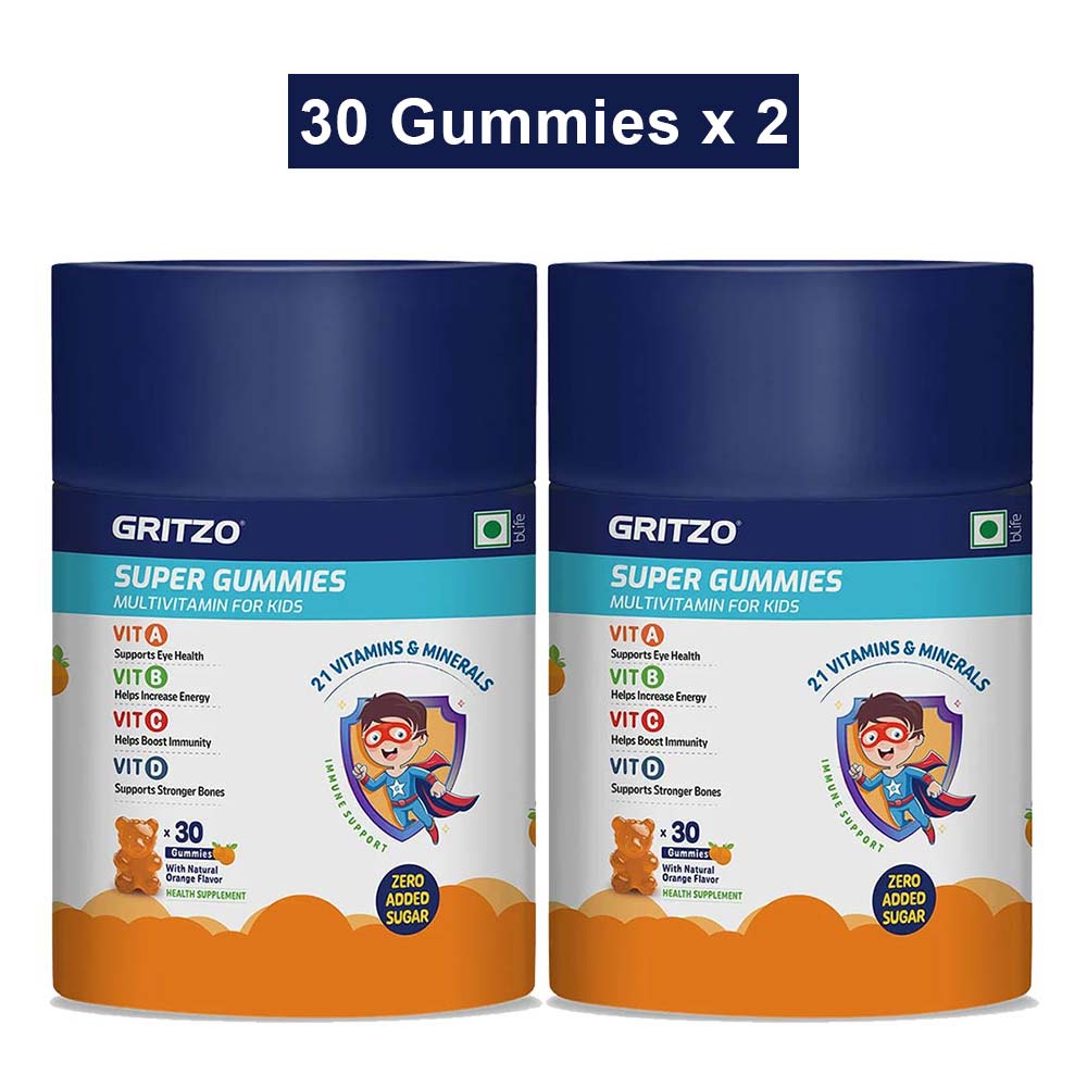 Super Gummies Multivitamin for 2-6 Yr Kids Orange - 60 Gummies