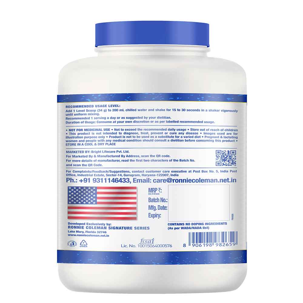 1 - Ronnie Coleman Signature Series King Whey Protein,  5 lb  Chocolate Brownie 