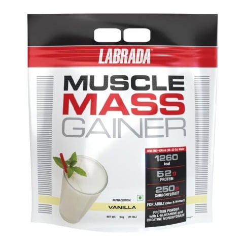 1 - Labrada Muscle Mass Gainer,  11 lb  Vanilla 