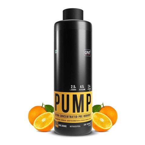 1 - QNT Pump Extra Concentrated Liquid Pre- Workout,  900 ml  Navel Orange 