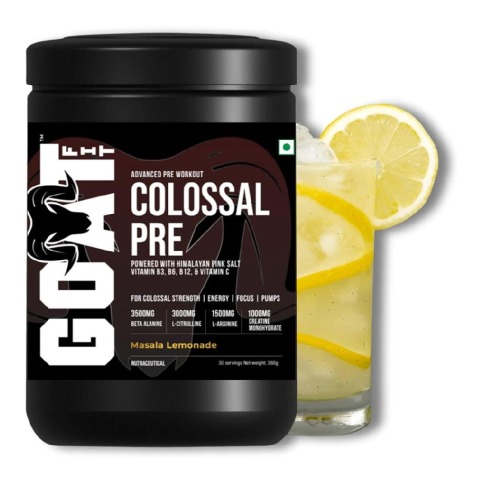 1 - G.O.A.T Fit Colossal Pre Advanced Pre Workout,  0.79 lb  Masala Lemonade 