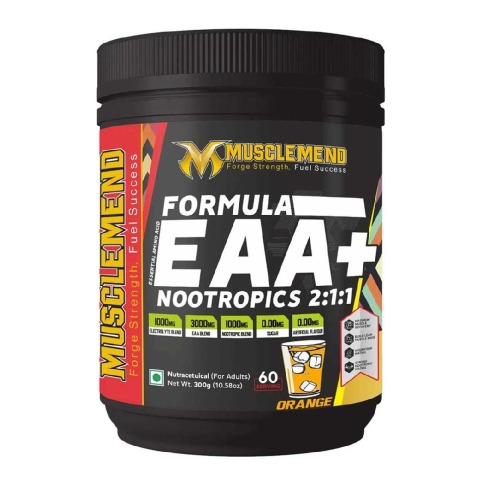 1 - Musclemend Formula EAA + Nootropics 2:1:1,  Orange  0.66 lb  60 Servings 