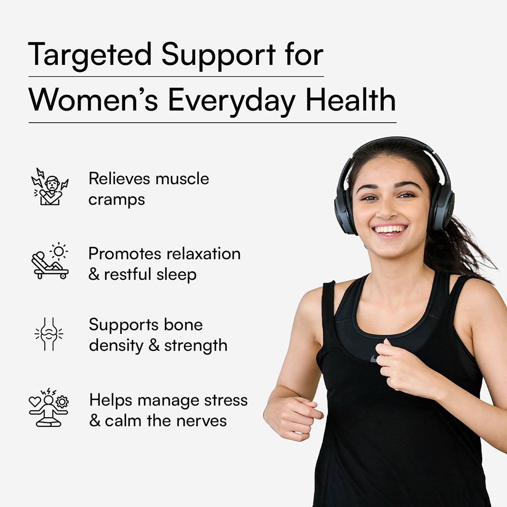 5 - HealthKart HK Vitals Magnesium Glycinate,  Unflavoured - Women  120 tablet(s)