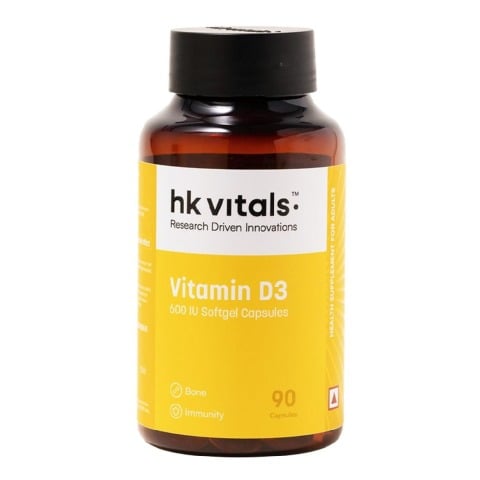2 - HealthKart HK Vitals Vitamin D3,  90 capsules  Unflavoured 