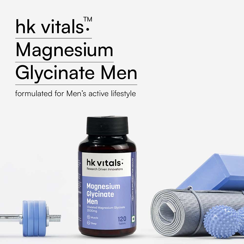 3 - HK Vitals Magnesium Glycinate, Men 120 tablet(s)