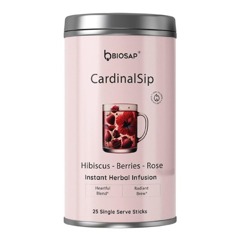 1 - BIOSAP CardinalSip Herbal Infusion,  Hibiscus + Berries + Rose  25 Stick(s) 