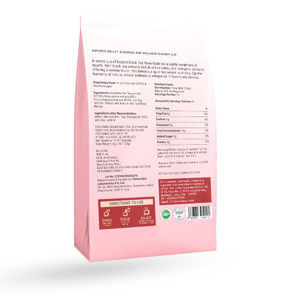 2 - BIOSAP Rose Gold Tea,  Natural  15 Stick(s) 