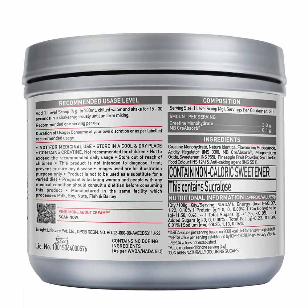 1 - MuscleBlaze Creatine Monohydrate CreAMP,  Watermelon Kool Aid  0.26 lb 