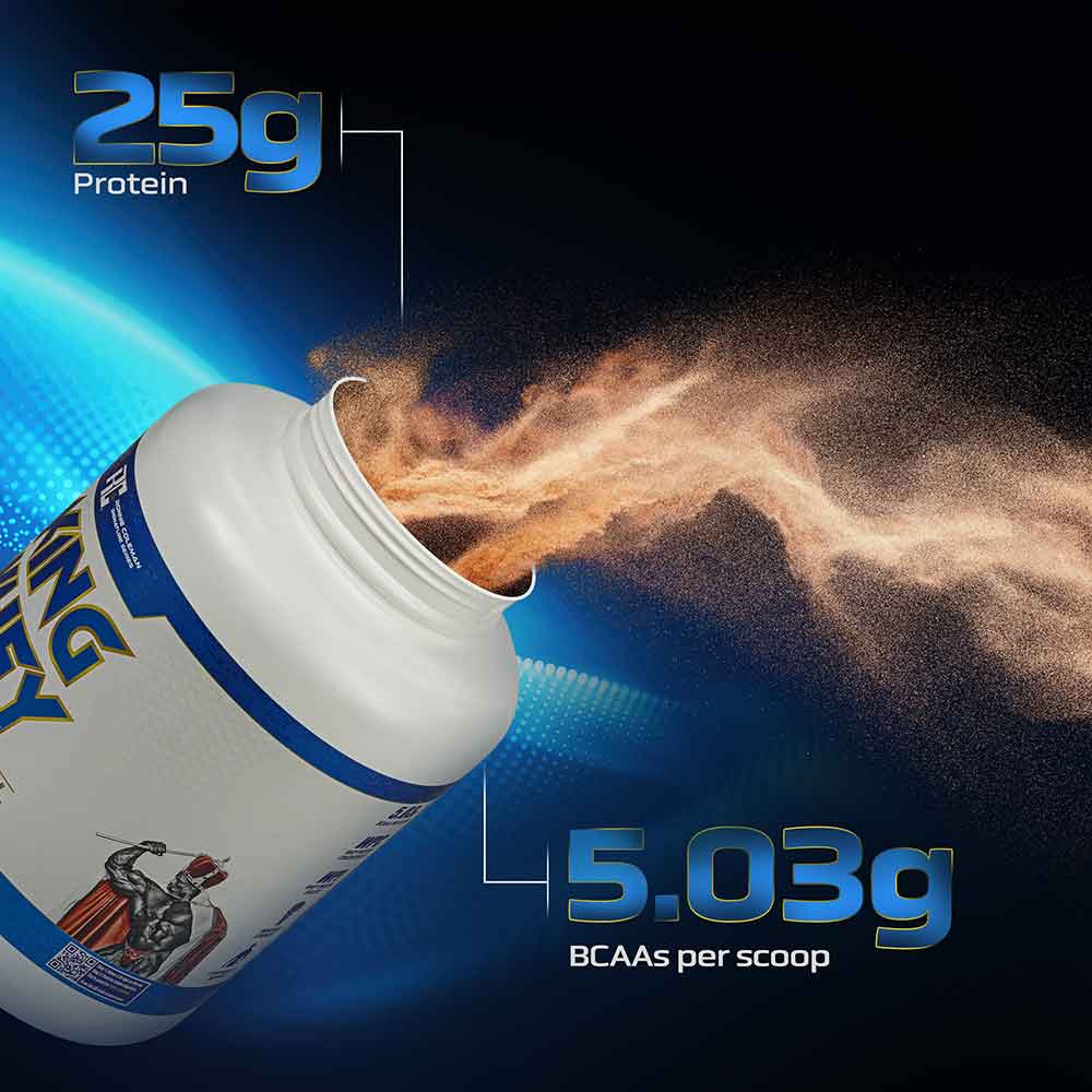 3 - Ronnie Coleman King Whey Protein,  5 lb  Chocolate Brownie