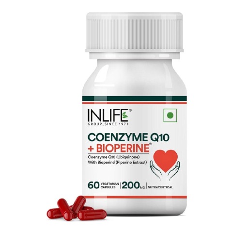 1 - INLIFE Coenzyme Q10 200mg with Bioperine,  60 capsules 