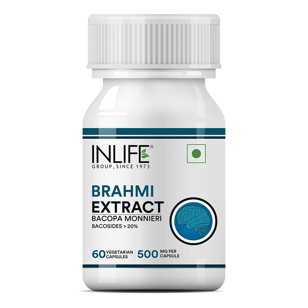 3 - INLIFE Brahmi Extract,  60 capsules 