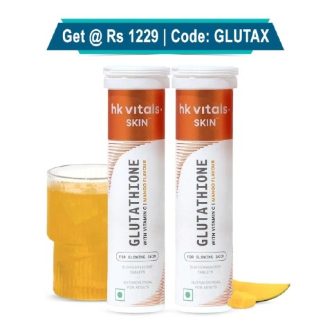 HealthKart HK Vitals Glutathione Effervescent, Mango 30 tablet(s)