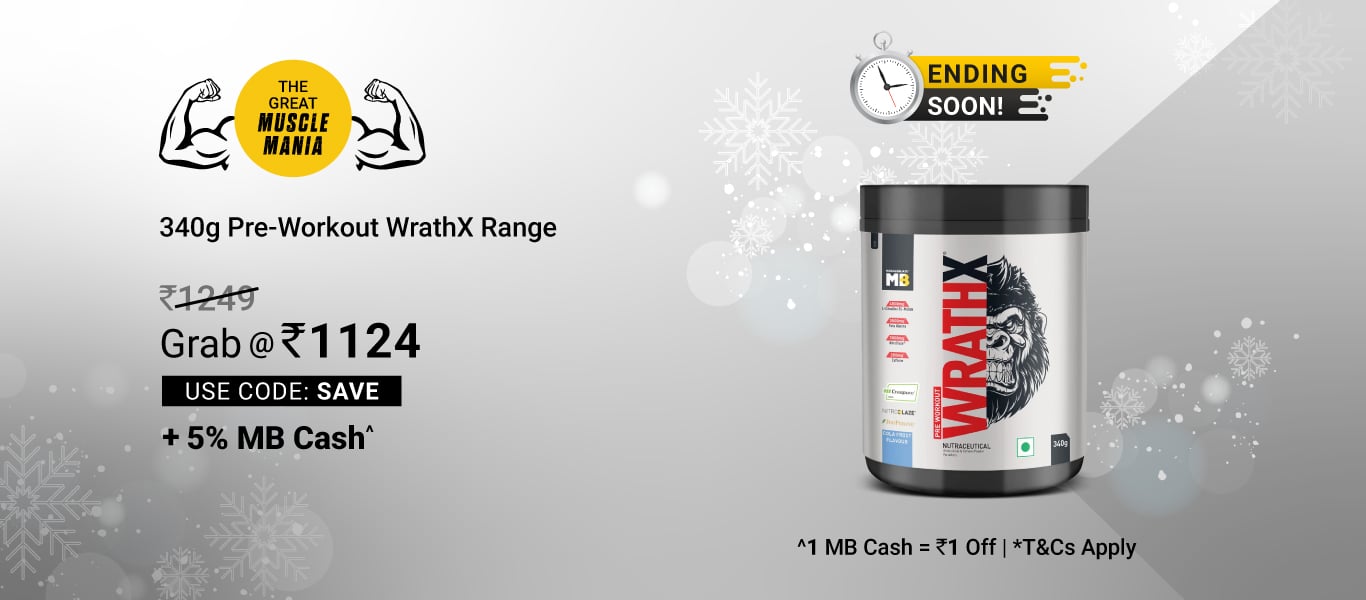 Ending Soon: 340g Pre Workout WrathX Range @ 1124 using SAVE + 5% MB Cash